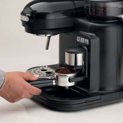 ARIETE 1318/02 Μηχανή Espresso με Μύλο Άλεσης Moderna Black
