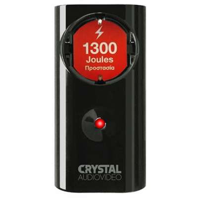 CRYSTAL AUDIO CP1-1300-70 Μαύρο Μονόπριζο Προστασίας 1300j/70db