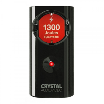 CRYSTAL AUDIO CP1-1300-70 Μαύρο Μονόπριζο Προστασίας 1300j/70db