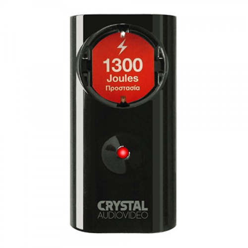 CRYSTAL AUDIO CP1-1300-70 Μαύρο Μονόπριζο Προστασίας 1300j/70db