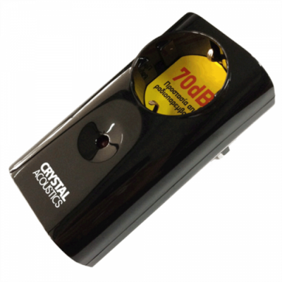 CRYSTAL AUDIO CP1-1300-70 Μαύρο Μονόπριζο Προστασίας 1300j/70db