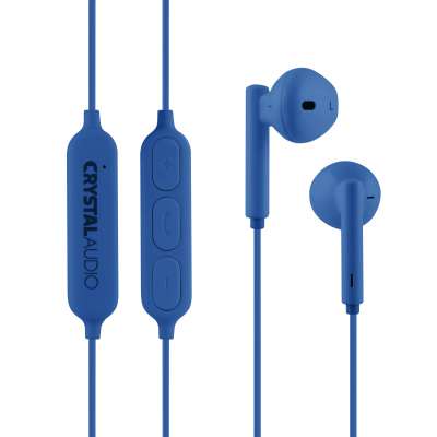 CRYSTAL AUDIO BIE-02SB BLUETOOTH BLUE IN-EAR EARPHONES