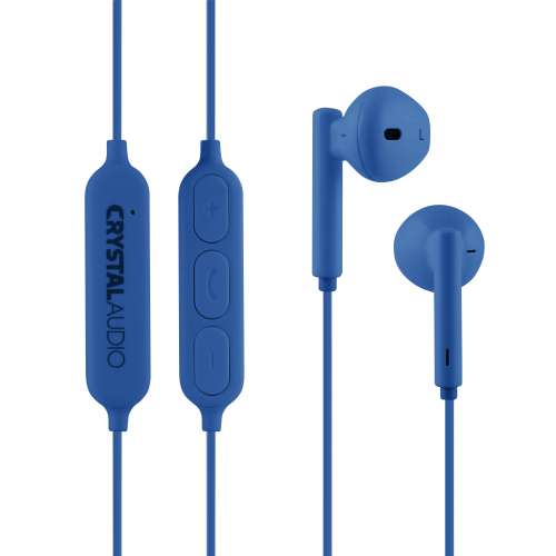 CRYSTAL AUDIO BIE-02SB BLUETOOTH BLUE IN-EAR EARPHONES