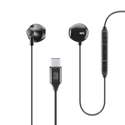 CELLULAR LINE 422386 Handsfree Ακουστικά Orbit με βύσμα Type-C Μαύρα