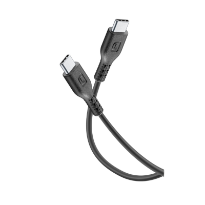 CELLULAR LINE 428241 USB Καλώδιο Συγχρονισμού και Φόρτισης Type-C (1,2m) Μαύρο