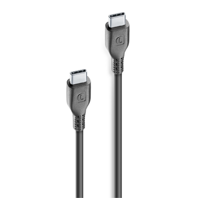 CELLULAR LINE 428241 USB Καλώδιο Συγχρονισμού και Φόρτισης Type-C (1,2m) Μαύρο