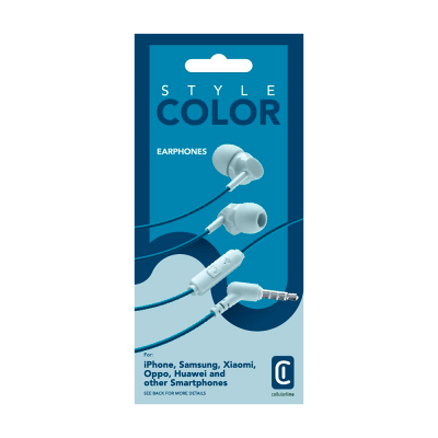 CELLULAR LINE Handsfree Ακουστικά Style Color με βύσμα 3,5mm Μπλε
