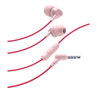 CELLULAR LINE Handsfree Ακουστικά Style Color με βύσμα 3,5mm Ροζ