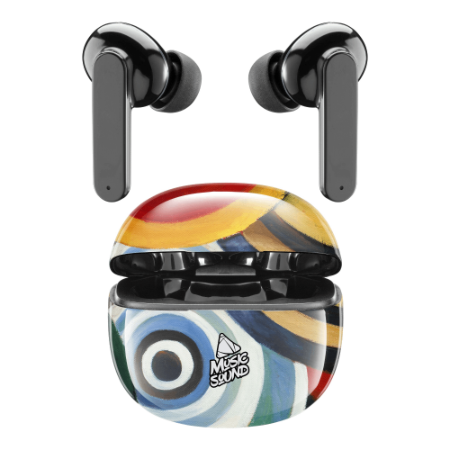 CELLULAR LINE 435133 Music Sound Fantasy Bluetooth Ακουστικά TWS Μαύρα με Θήκη Φόρτισης Πολύχρωμη