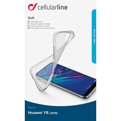 CELLULAR LINE 347153 Soft Θήκη Κινητού Σιλικόνης Back Cover για Huawei Y6 2019 Διαφανής