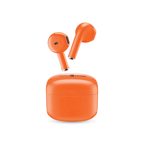 CELLULAR LINE 454783 Swag Bluetooth Ακουστικά TWS με Θήκη Φόρτισης Πορτοκαλί