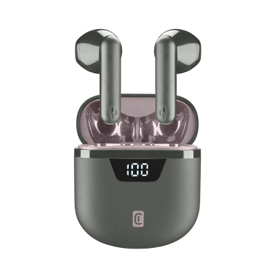 CELLULAR LINE 461514 Bluetooth Ακουστικά TWS Seek Pro με Θήκη Φόρτισης Γκρι