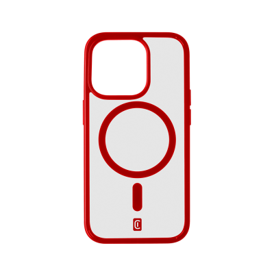 Cellular Line Pop Mag Θήκη Κινητού Σκληρής Σιλικόνης Back Cover για iPhone 15 Pro Max Κόκκινη