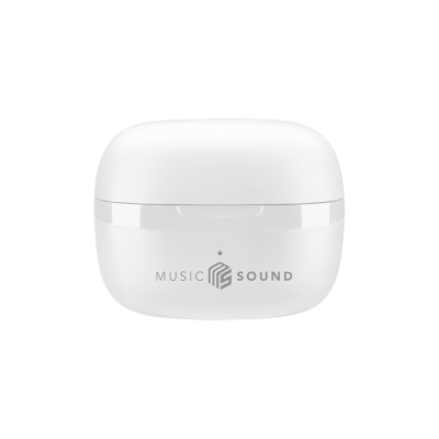 CELLULAR LINE 467837 Music Sound Flow Bluetooth Ακουστικά TWS με Θήκη Φόρτισης Λευκά