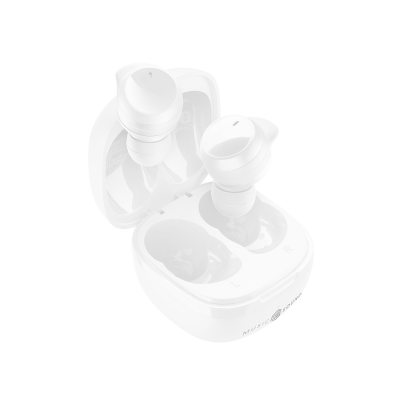CELLULAR LINE 467837 Music Sound Flow Bluetooth Ακουστικά TWS με Θήκη Φόρτισης Λευκά