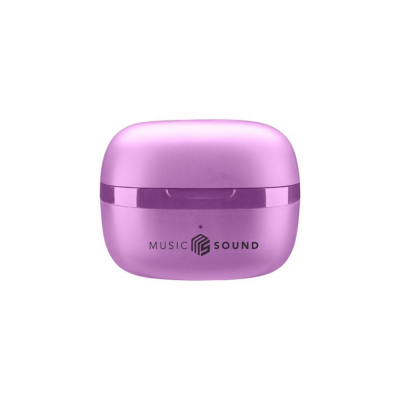 CELLULAR LINE 467936 Music Sound Flow Bluetooth Ακουστικά TWS με Θήκη Φόρτισης Βιολετί