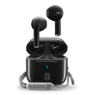 CELLULAR LINE 470073 Rize Bluetooth Ακουστικά TWS με Θήκη Φόρτισης Μαύρα