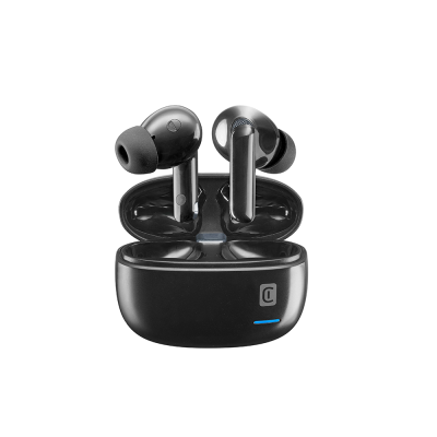 CELLULAR LINE 465055 Eclipse Bluetooth Noise Cancelling Ακουστικά TWS με Θήκη Φόρτισης Μαύρα