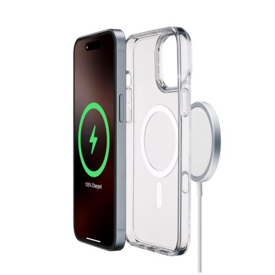 CELLULAR LINE 482847 Μαγνητική Θήκη Κινητού για Magsafe Φορτιστή iPhone 16 Pro Διαφανής
