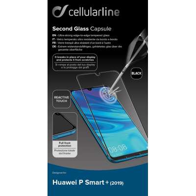 CELLULAR LINE 350610 AntiShock Γυαλί Προστασίας Οθόνης για Huawei P smart/2019 Μαύρο