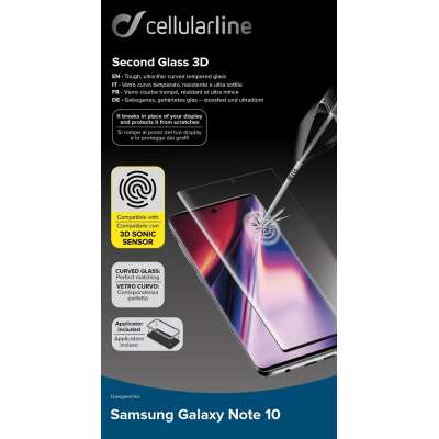 CELLULAR LINE 356032 AntiShock Γυαλί Προστασίας Οθόνης για Samsung Galaxy Note 10