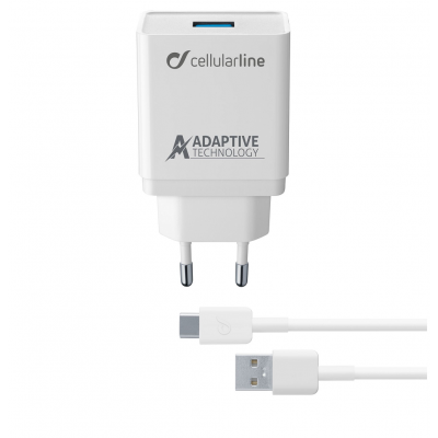 CELLULAR LINE 303906 ACHSMKIT15WTYCW Charger Kit Samsung 15W Type-C White