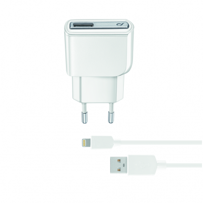 CELLULAR LINE 175442 ACHUSBMFIIPH5W Charger Kit iPhone 5W Light White
