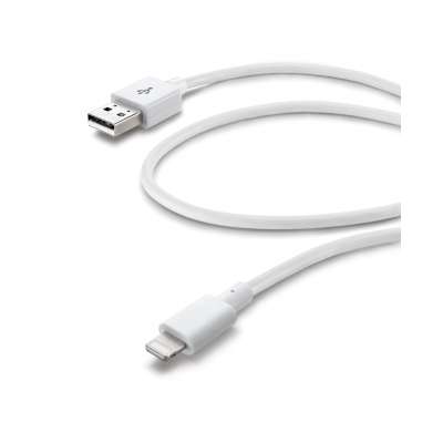 CELLULAR LINE 175466 USBDATACMFIIPH5W Lightning-USB Cable Made For iPhone5 