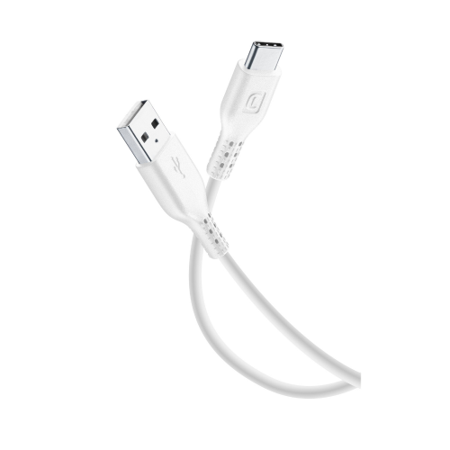 CELLULAR LINE 295706 USB Καλώδιο Συγχρονισμού και Φόρτισης Type-C (0,6m) Λευκό
