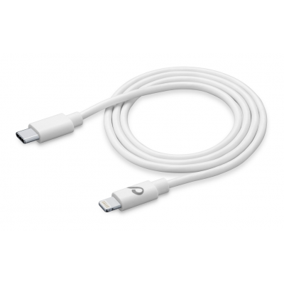 CELLULAR LINE 347849 USB Καλώδιο Συγχρονισμού και Φόρτισης Apple (1m) Λευκό