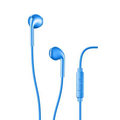 CELLULAR LINE 301025 Egg-Capsule Earphone with mic Live Blue