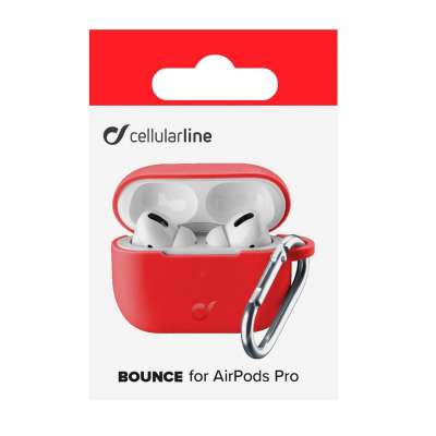 CELLULAR LINE 371806 Θήκη Σιλικόνης Bounce για AirPods Pro Κόκκινη