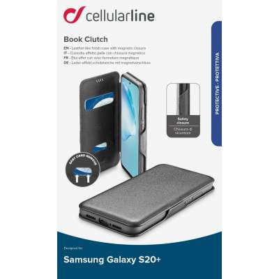 CELLULAR LINE 374029 Θήκη Κινητού Book για Samsung Galaxy S20+ Μαύρη
