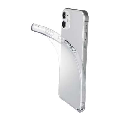 CELLULAR LINE 388552 Fine Θήκη Κινητού Σιλικόνης Back Cover για iPhone 12 Mini Διαφανής
