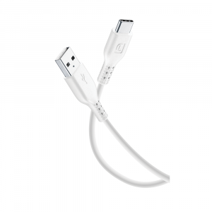 CELLULAR LINE 295737 USB Καλώδιο Συγχρονισμού και Φόρτισης Type-A σε Type-C (2m) Λευκό