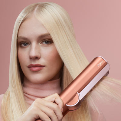 DYSON HT01 Airstrait Amber Silk/Pink Champagne (Gift Pack)