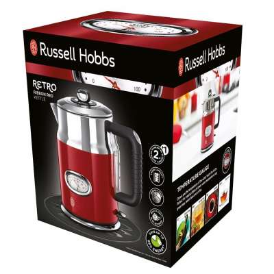 RUSSELL HOBBS 21670-70 Retro Ribbon Red Kettle