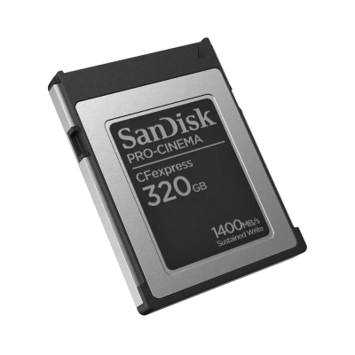 SanDisk PRO-CINEMA CFexpress Type B Card 320GB, 1700MB/s Read, 1500MB/s Write, 1400MB/s min sustain