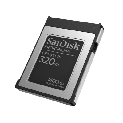 SanDisk PRO-CINEMA CFexpress Type B Card 320GB, 1700MB/s Read, 1500MB/s Write, 1400MB/s min sustain