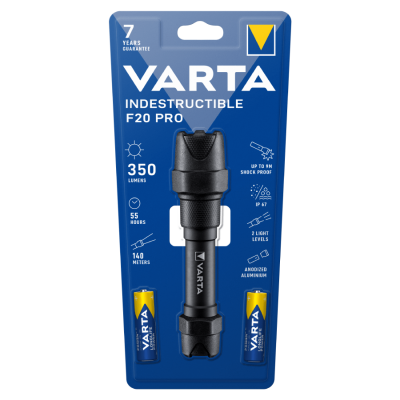 VARTA Φακός Indestructible F20 Pro + 2xAA