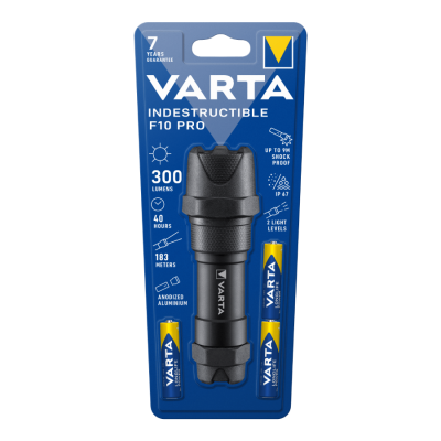 VARTA Φακός Indestructible F10 Pro + 3xAAA
