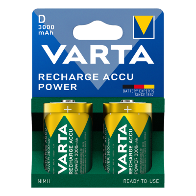 VARTA ΕΠΑΝΑΦΟΡΤΙΖΟΜΕΝΗ 3000mAh συσκ.2 D