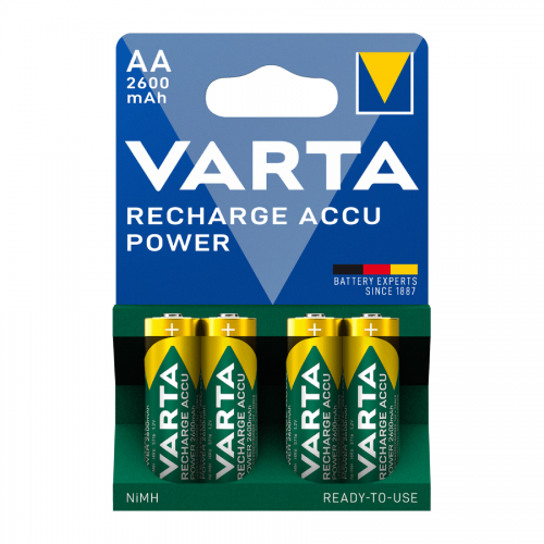 VARTA ΕΠΑΝΑΦΟΡΤΙΖΟΜΕΝΗ 2600mAh συσκ.4 AA